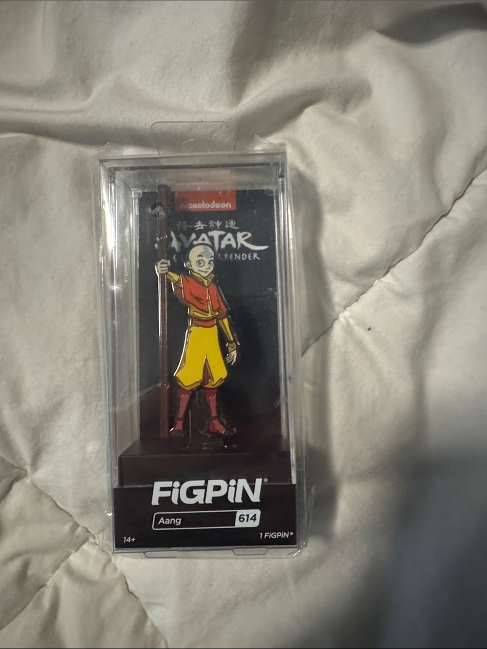 Nickelodeon Aang Enamel Figure - Yellow, Red, Blue